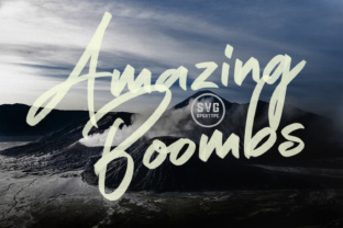 Amazing Boombs: A Brush Script Font That Brings Digital Layouts to Life