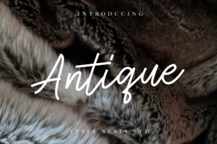 Antique Font: A Handwritten Typeface for Crafters and Product Makers