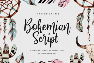 Bohemian Script Brings Handcrafted Charm to Product Labels and Printables