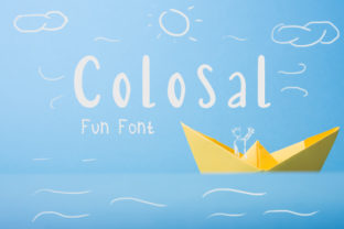 Colosal Font: A Hand-Lettered Typeface for Editorial Storytelling