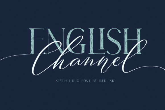 English Channel Duo: Perfect Font Pairing for Handmade Products
