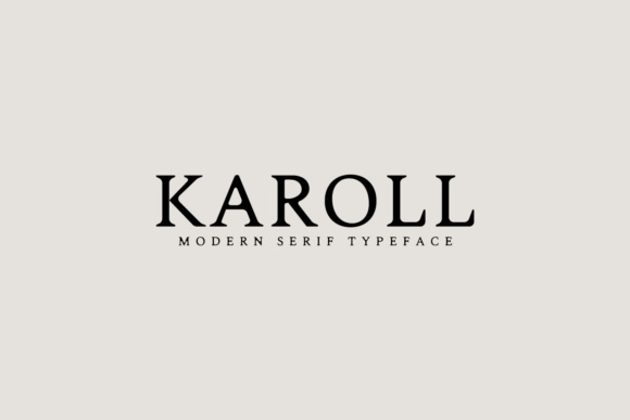 Karoll: A Vintage Serif Font for Handmade Products