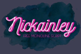 Nickainley: A Handwritten Script Font for Branding