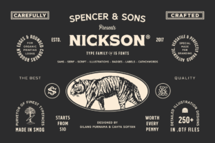 Nickson: A Display Font That Elevates Small Business Branding