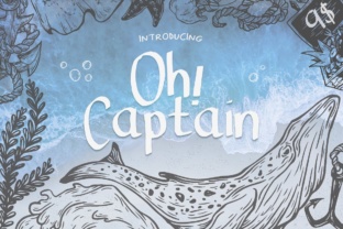 Oh Captain: A Bold Display Font for Handmade Products