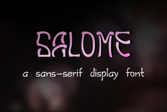 Salome Display Font: Make Your Campaign Visuals Unforgettable