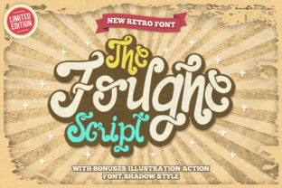 The Foughe Script: A Vintage Display Font for Makers